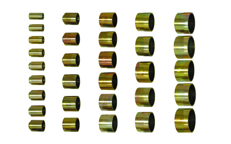 Zusatzbild 3 Druck-/Stützhülsen Satz Ø 30 - 90 mm kurz, 45 mm