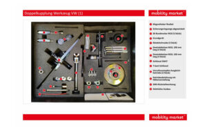 Zusatzbild 1 Doppelkupplungsgetriebe 7-Gang (DSG) trocken Werkzeug 2CT Audi, SEAT, SKODA, Volkswagen der 1.-Generation 0AM (bis 5/2011) und 2.-Generation 0CW (ab 6/2011