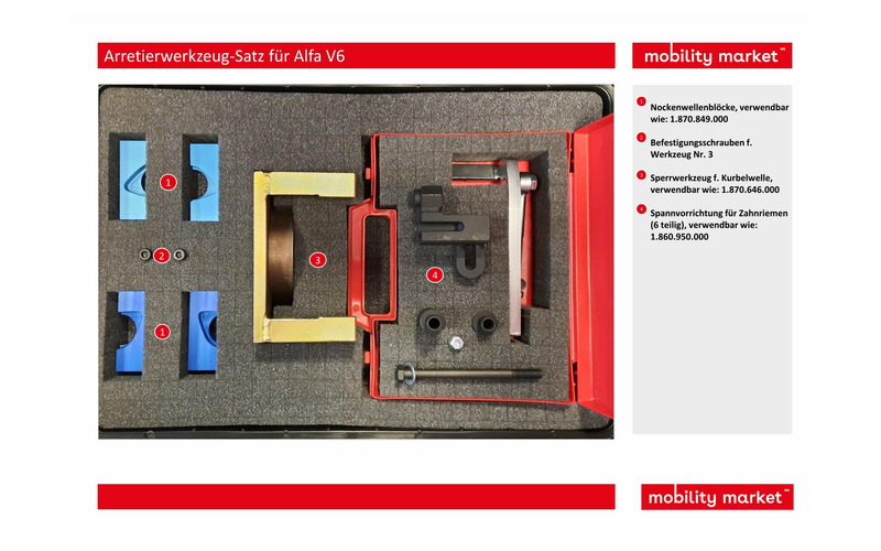 Zusatzbild 2 Arretierwerkzeug-Satz für Alfa V6